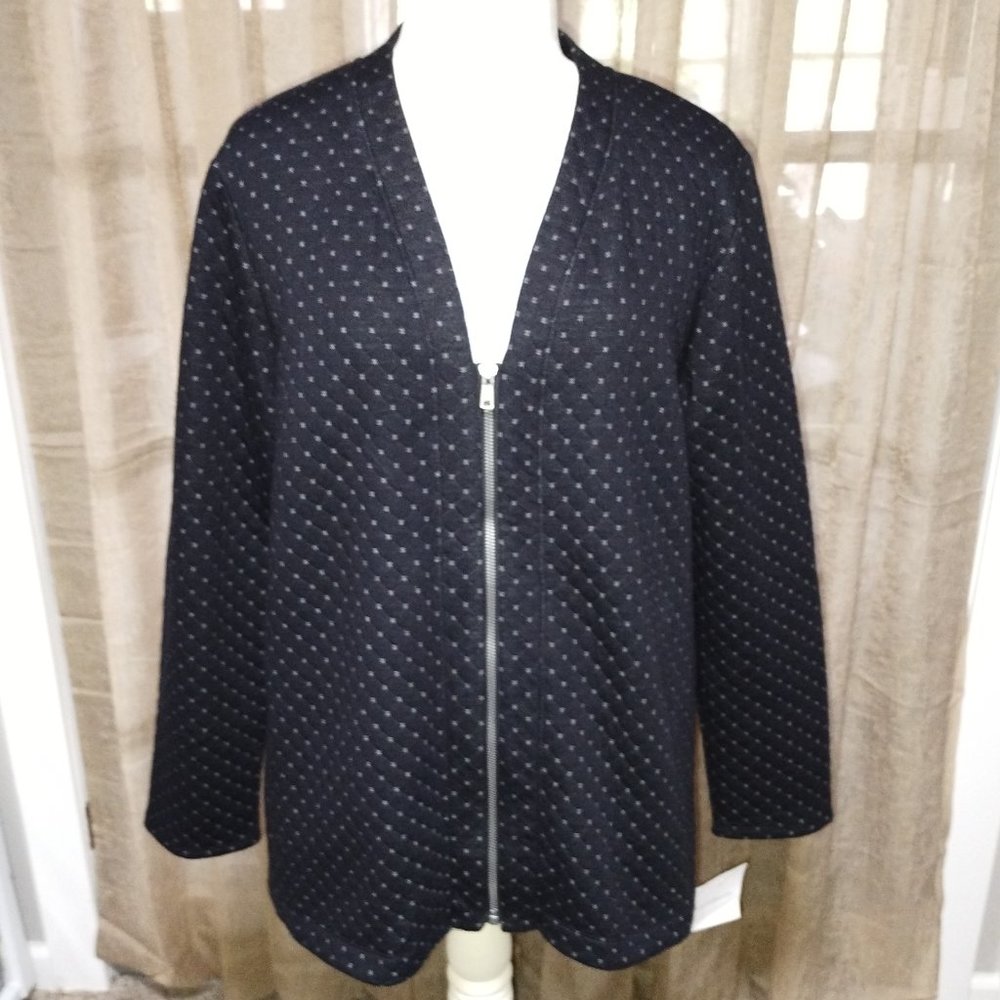Women's Croft & Barrow Zip up Dressy Jacket Size PL-$44.00.